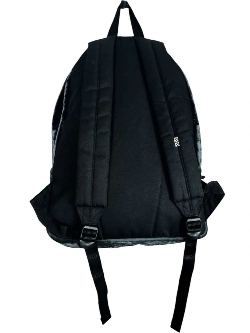Vans Deana Backpack Grey Crushed Velvet 2 Pocket Stylish Casual Bag